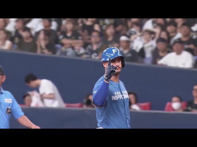【6回表】代打起用に応える!! ファイターズ・マルティネス レフトへのタイムリーヒットを放つ!!   2024年8月18日 オリックス・バファローズ 対 北海道日本ハムファイターズ