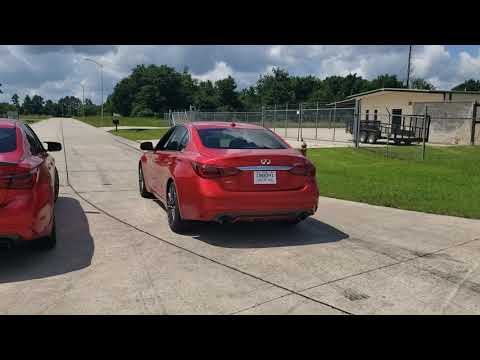 MBRP 3" cat back exhaust vs factory Q50 Red Sport exhaust.