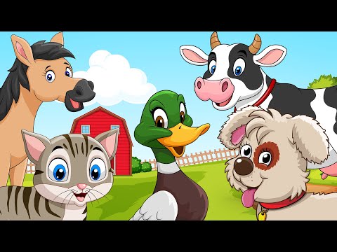 Zvukovi Životinja  - Kako kažu KUCA, MACA, KOKA, PATKA, KRAVA & KONJIĆ | Dečija Zona