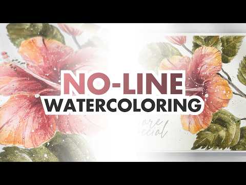 How to Master No-Line Watercoloring: The Disappearing Line Technique