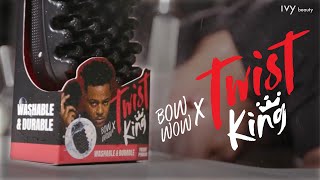 Red Premium Twist King x BOW WOW Perfect Twist Brush for Easy and Quick Styling Step by Step