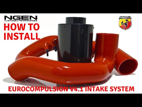 EUROCOMPULSION V4.1 AIR INTAKE SYSTEM Install on a Fiat 500 Abarth - HOW TO!