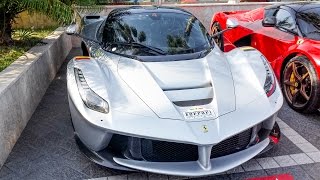 preview picture of video 'SILVER FERRARI LAFERRARI - FERRARI CAVALCADE 2014 HQ'