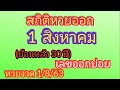 สถิติ หวย ย้อน หลัง 30 ปี