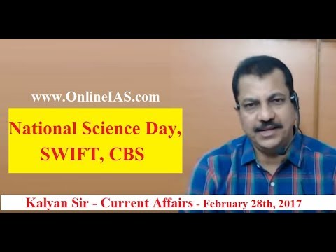 National Science Day, SWIFT, CBS - OnlineIAS.com - February 28, 2018