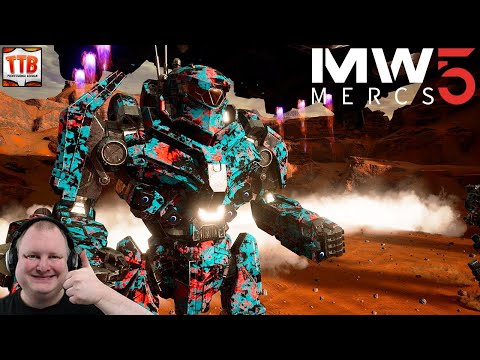 MASS LARGE CHEM LASERS ON  THE BLACK KNIGHT! - 16 - Mechwarrior 5: Mercenaries DLC