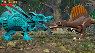 TSUNOREX KAION VS ESPINOSSAURO REBIRTH no LEGO Jurassic World
