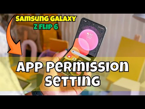 Samsung Galaxy Z Flip 6 App Permission Setting | Find App Permissions In Galaxy