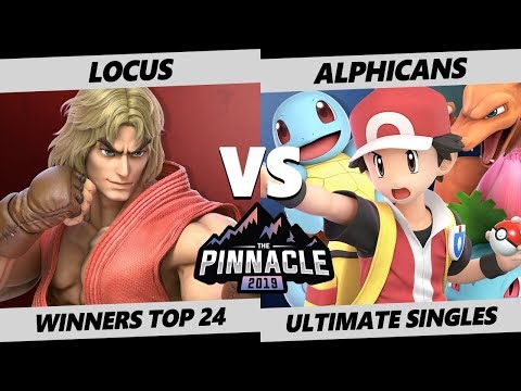 Pinnacle 2019 SSBU - TGS | Locus (Ken) Vs. Alphicans (Trainer) Smash Ultimate Tournament W Top 24