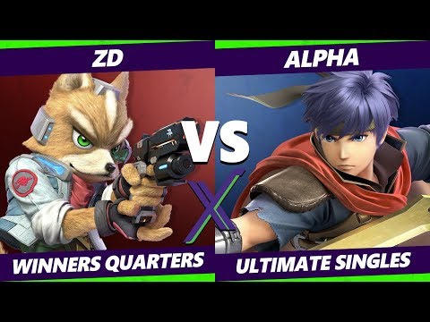 Smash Ultimate Tournament - ZD (Fox)  Vs. Alpha (Ike) - S@X 304 SSBU Winners Quarters