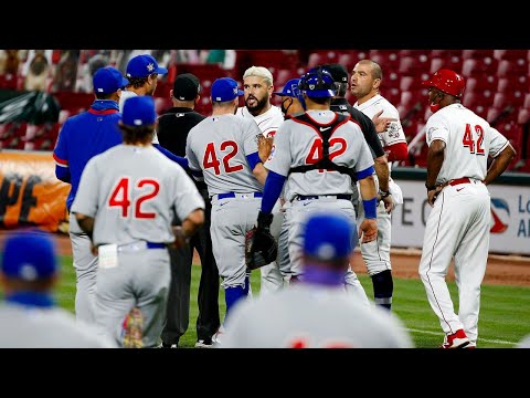 MLB: Reds & Cubs benches empty leading to the ejections of Joey Votto, David Bell, & Jesse Winker