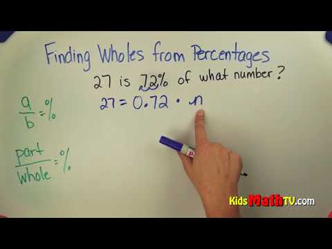 How to find the percentage of something, Find the...