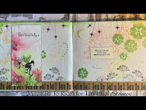 Mindful Monday, Adding Some Fairy Dust To Our Journal by Jo Rice #laviniastamps #journalling