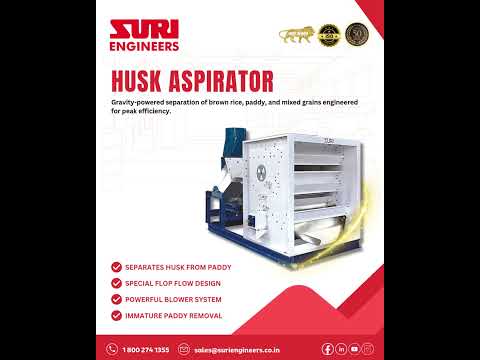 Rice husk separator machines