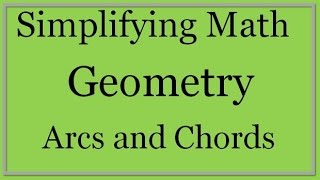 Arcs and Chords on a Circle