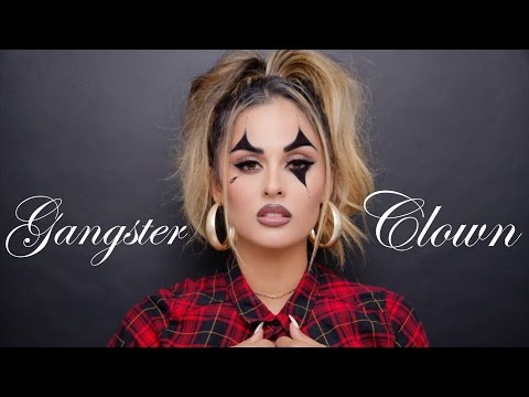 Gangster Clown Makeup Tutorial Halloween