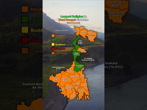 Largest & Second Largest Religions West Bengal Districts