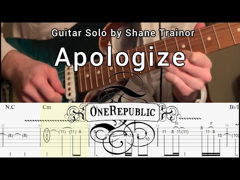 Apologize - One Republic  ( Shane Trainor ) Guitar TABS