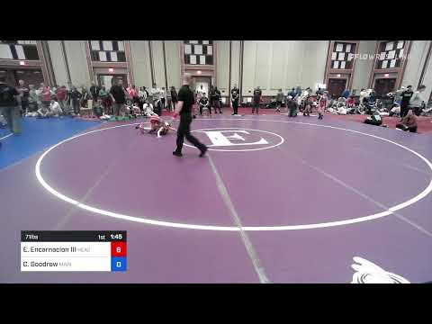 71 Lbs Rr Rnd 1 - Edward Encarnacion III, HeadHunters Wrestling Club Vs Cote Goodrow, Maine Trappe