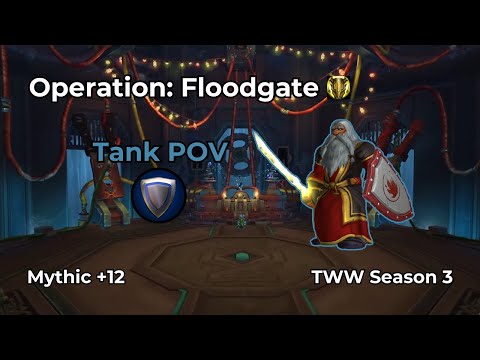 Operation: Floodgate +12 | Protection Paladin Tank POV | WoW M+