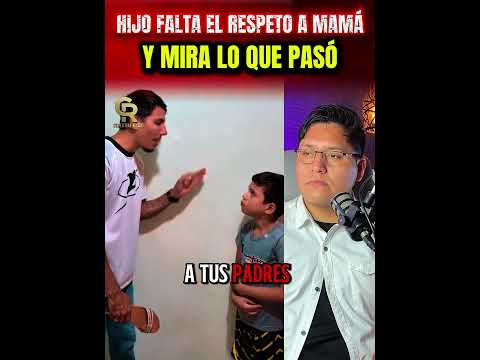 NIÑO FALTA el respeto a su mamá #hijos #papa #mamá