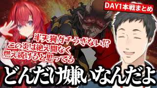 【DAY1本戦まとめ】アンジュの半天狗ブチギレ切り抜きや無限雑談とともに初日を爆走する社築のプロセカフィナーレチャプター【切り抜き/にじさんじ】