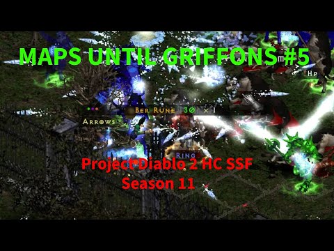 MAPS UNTIL GRIFFONS #5 - I Ran 50 More Maps On Project Diablo 2 HC SSF Season 11
