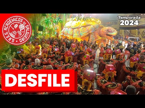 Salgueiro 2024 | Bateria no Desfile | Samba ao vivo - #Desfile24