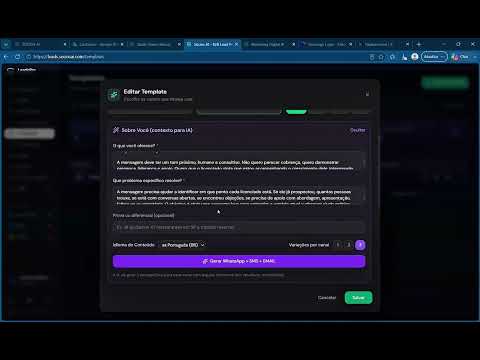 Como criar seu template na IA de prospecção
