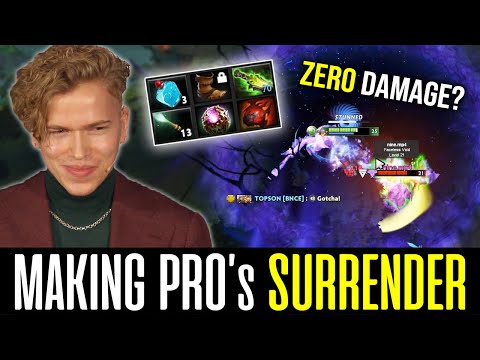 Topson TECHIES - Making PRO PLAYERS Surrender in Ranked DOTA 2