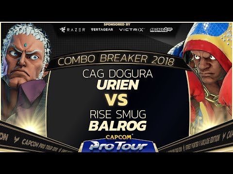 CAG Dogura (Urien) vs Rise Smug (Balrog) - Combo Breaker 2018 - Top 96 - CPT 2018