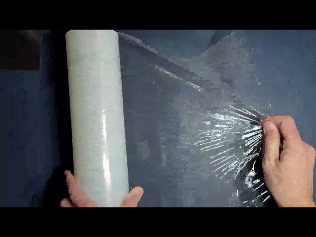 Vídeo relacionado con Film Transparente para Embalar, 50cm de ancho y Extensible hasta 300 Metros de Longitud, Rollo de Film Elástico Manual, Protector de Embalaje Industrial, Film para Embalar - Ofituria (6 uds)