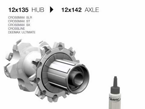 MTB 2012 rear hub adaptators 9-12x135-142mm assembly (Crossmax)