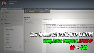 Download the video "How To Redirect Traffic HTTP To HTTPS Using iRules Template F5 BIG-IP"