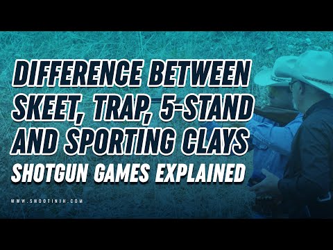 Difference between Skeet, Trap, 5-Stand and Sporting Clays | Shotgun Games Explained