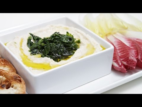 Cannellini Bean Dip with Pan Fried Mint