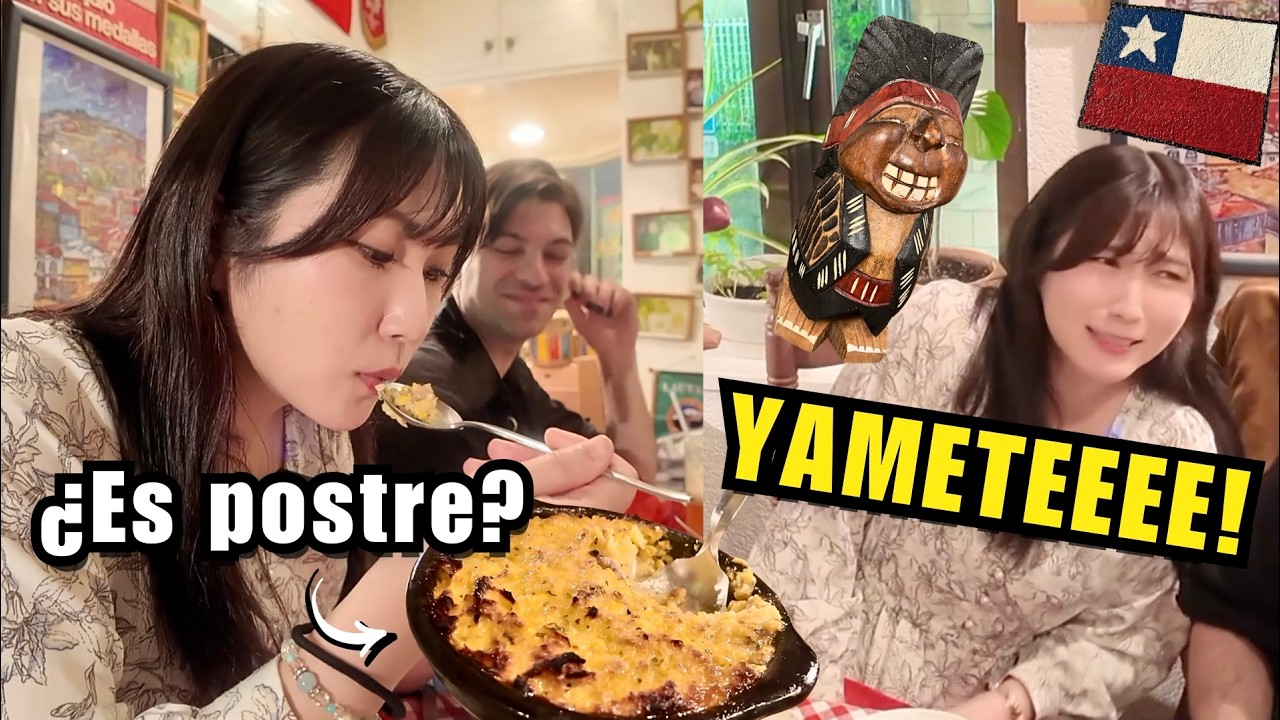 Japonesa prueba Pastel de Choclo e Indio Pícaro por primera vez! 🌽🇨🇱