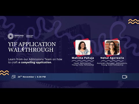 Webinar 2: YIF Application Walkthrough