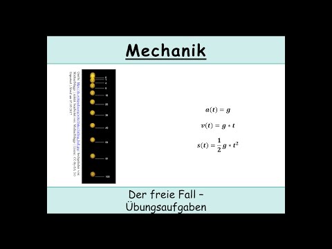 Free fall – a few exercises (gravitational acceleration | kinematics | mechanics)
