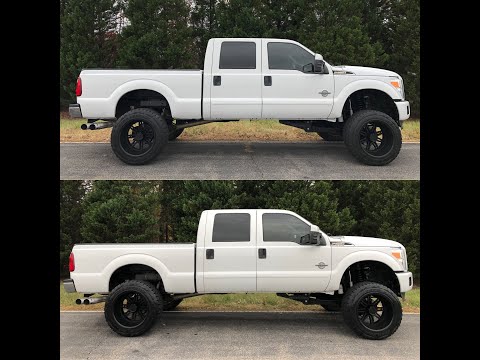 Lifted 2012 Ford F250 Powerstroke diesel BDS suspension vs rough country