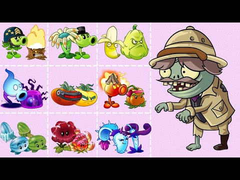 Random 34 Team Plant vs 99 Lost City Imp Zombie - Pvz 2 Challenge