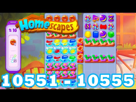 Homescapes Level 10551 - 10555 HD 3 - match puzzle Gameplay | android | IOS | 10552 | 10553 | 10554