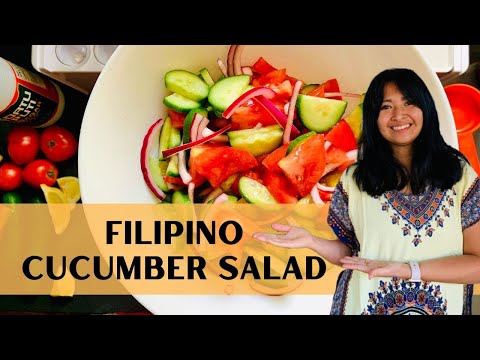 Filipino Cucumber Salad | Ensaladang Pipino | Filipino American History Month | Simple Salad