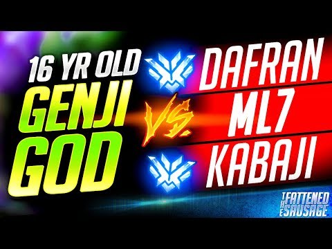 Young Genji God 𝗙𝗔𝗖𝗘𝗦 𝗢𝗙𝗙 Against DAFRAN ml7 & KABAJI! Can He Win?! | Overwatch