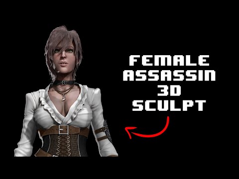 Female Assassin | 3D Sculpt | Zbrush