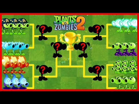Tournament Mega Gatling Pea & 8 Best Pea Plants – Which Team Will Win? Plants Vs Zombies  2 V9.9.1