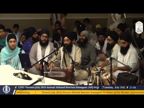 LIVE: Toronto Annual Akhand Keertan Smaagam  (July 3, 2018) Evening