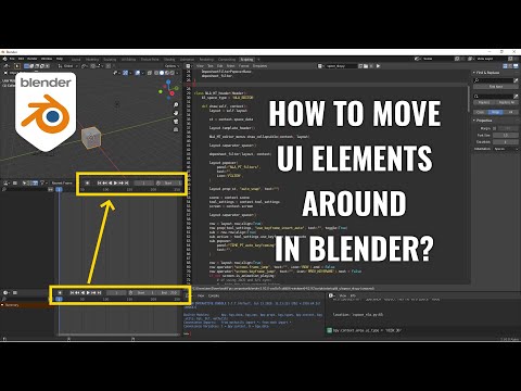 How to move elements around in the Blender UI? - ex. playback buttons.