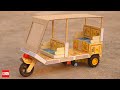 How To Make Tuk Tuk Rickshaw At Home Diy Matchbox Auto Rickshaw