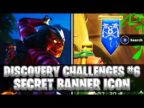 SECRET BANNER ICON! Week 6 Discovery Challenges (Fortnite Season 8)
